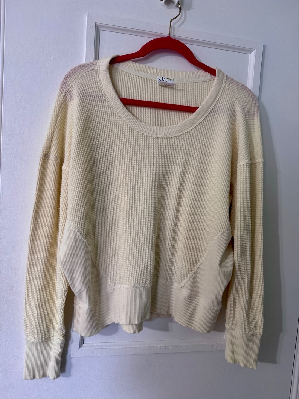 Offline Waffle Shirt, Butter Yellow size x small